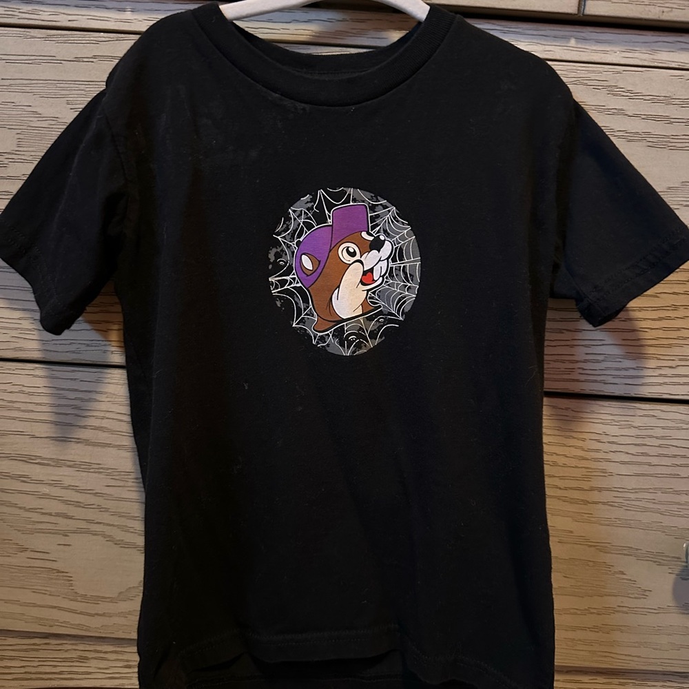 Kids Black Halloween Bucee Graphic T-Shirt